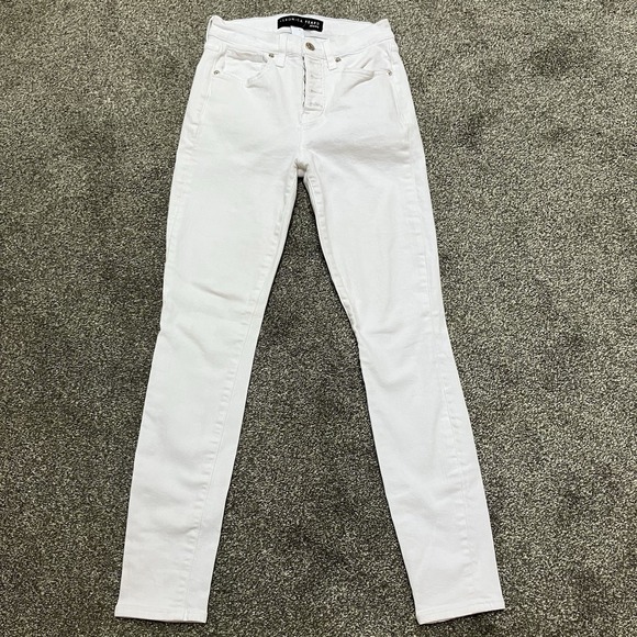 Veronica Beard Denim - Veronica Beard Size 0 25 High Rise Debbie Skinny Straight Jeans Women's White